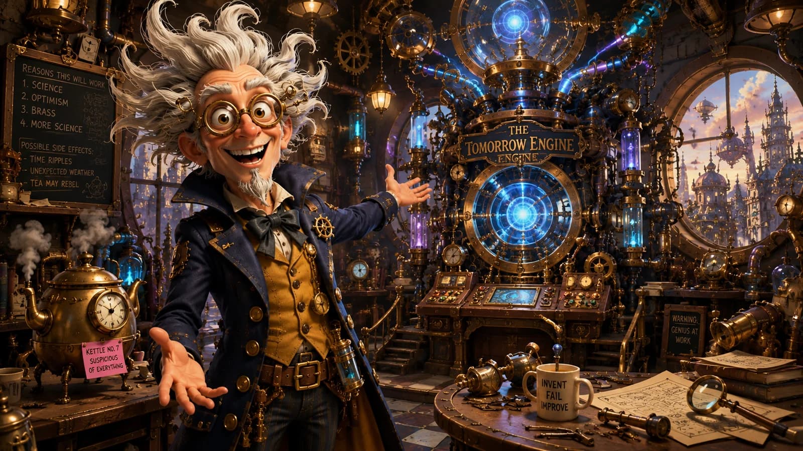 Professor Vex and the Tomorrow Engine featured poster