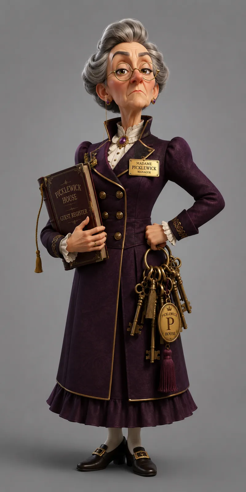 Madame Pickwick illustrative portrait from Picklewick Manor